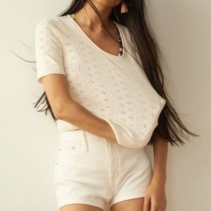Pointelle Willford Sweater Tee